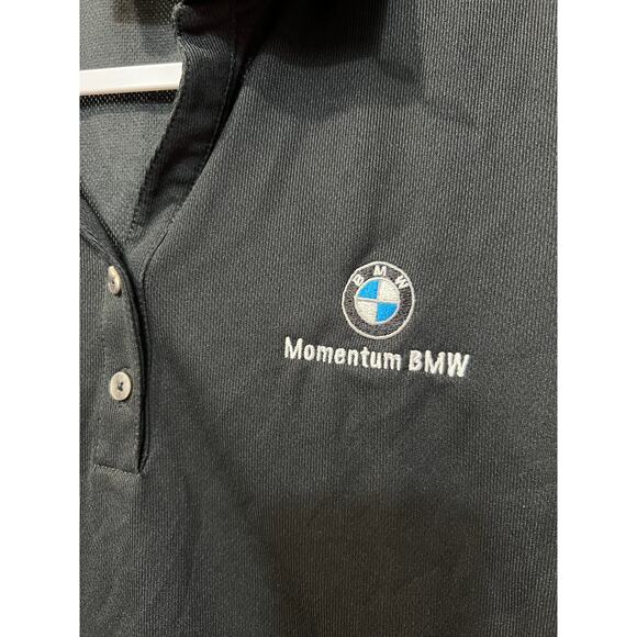 Unisex Nike Golf Dri-FIT Size XL Momentum BMW Black Embroidered Polo Shirt Crew - Picture 3 of 5